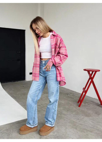 Розовая рубашка No Brand