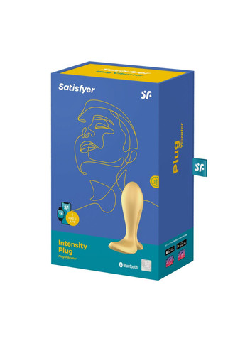 Анальная смартпробка с вибрацией Intensity Plug Gold Satisfyer (297516803)