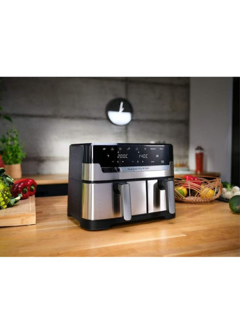 Двофритюрниця Easy Fry&Gril EY905D10, 2.4кг, 8.3л, 2700Вт, чорно-сріблястий Tefal (370618115)