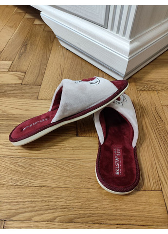 Розовые домашние женские тапочки из велюра с открытым носком Белста