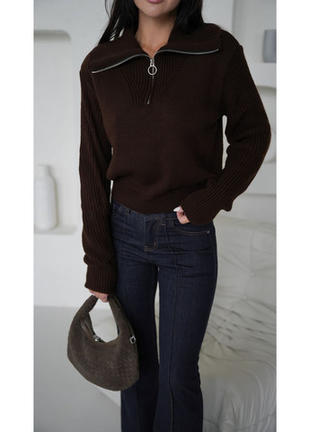 Коричневий демісезонний светр Larionoff