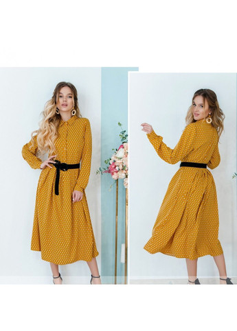 Гірчична сукня Liton