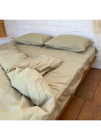 Постільна білизна Хакі ранфорс Полуторний розмір, наволочки 50/70 No Brand (364219810)