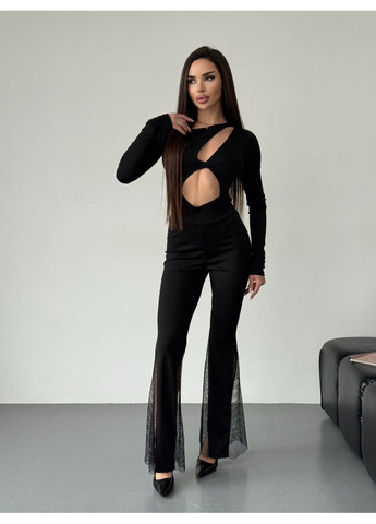 Брюки женские клеш с сеточкой Osoblyva (369345293)