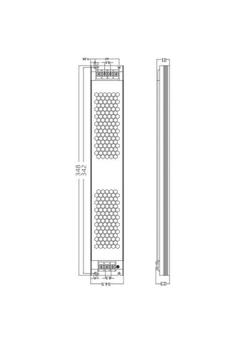 Импульсный блок питания 12В 25А (300Вт) "SP" Series с пассивным охлаждением (UC3845L) PROLUM (361067235)