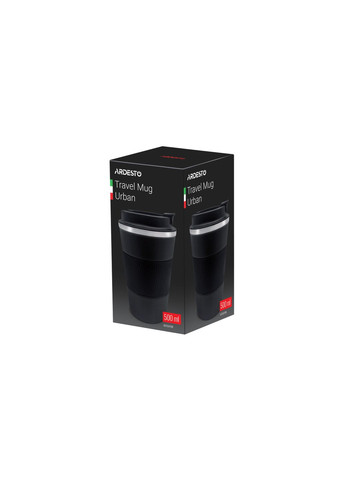 Термокружка Urban 500 мл, черная, нержавеющая сталь Ardesto (315143683)