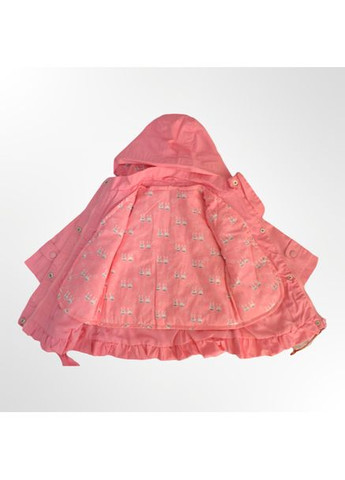 Розовая демисезонная детская куртка с подстежкой для девочки quadrifoglio розовая (1067) Quadri foglio