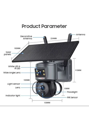 WiFi камера ST-538-6M-AOV (6Mp, PTZ, 12000 mAh) (1456) Sectec (401295982)