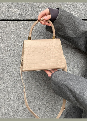 Жіноча сумка через плече крос-боді JY6686 бежева No Brand (296008228)