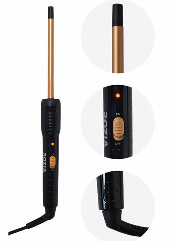 Профессиональная плойка с турмалиновым покрытием для афро кудрей HR776 афро кудри 10 мм 30 Вт Rozia (296925759)