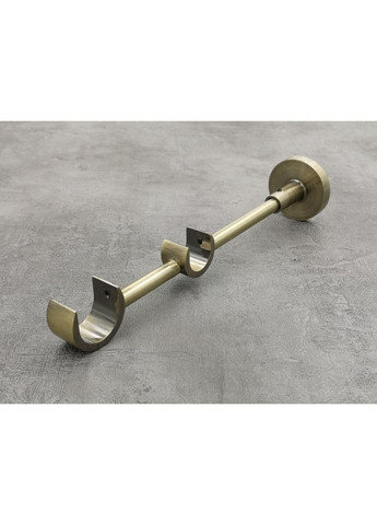 Карниз Палаціо гладка штанга подвійний модерн 25/19 мм 200 см Антик Quadrum (352778309)