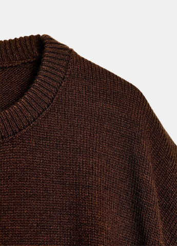 Коричневый демисезонный свитер Zara