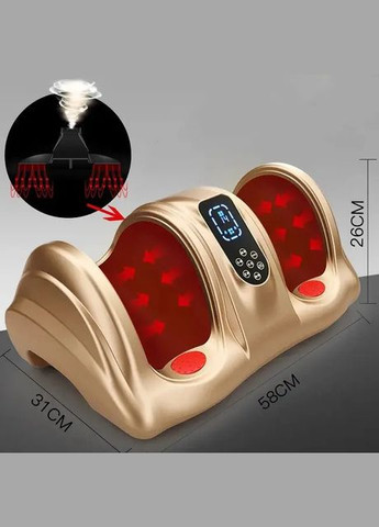 Масажер для ніг (роликовий, компресійний масаж, вібрація, прогрів) АМ-04 Золотистий BenBo (361268393)