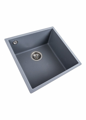 Гранитная мойка для кухни RUBA 4040 матовая Серый металлик Valeso (358059581)