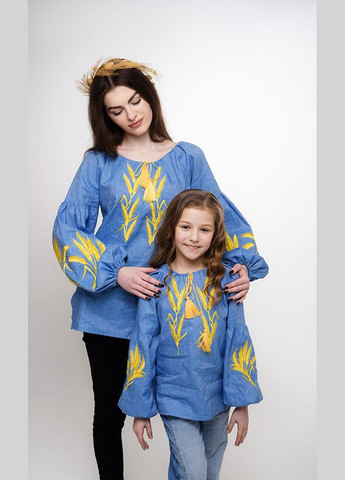 Блакитна вишиванка для дівчинки vishivano4ka 952-6 бавовна, льон (307061182)