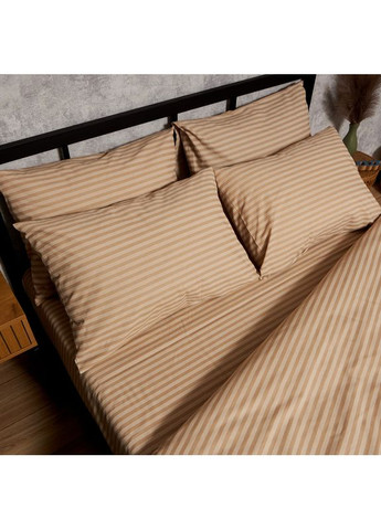Комплект постільної білизни Бязь Gold Люкс євро 200х220 наволочки 2х70х70 (MS-820009742) Moon&Star Sand Lines (356116354)