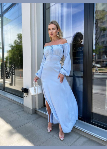 Блакитна святковий сукня No Brand