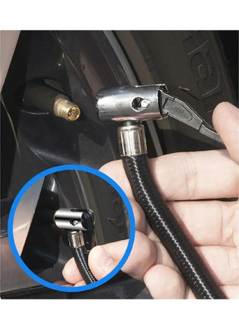 Насос компресор електричний для машини автомобіля c цифровим дисплеєм світлодіодним освітленням 19х8 см (477881-Prob) Unbranded (300625652)