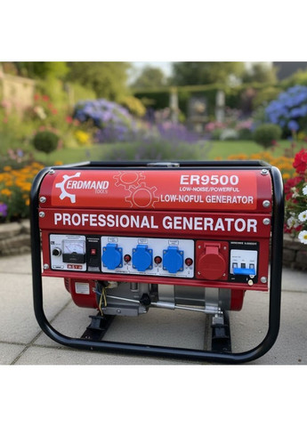 Електростанція бензиновий генератор Erdmann ER 9500 для дому ручний стартер 3.8 кВт (2104618921) No Brand (372466644)