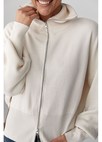 Молочный демисезонный кардиган Lurex