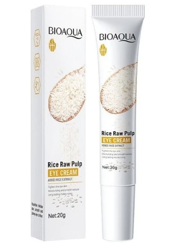 Крем для шкіри навколо очей з екстрактом білого рису Rice Raw Pulp Eye Cream 20g (1406176-24852676) Bioaqua (368661777)
