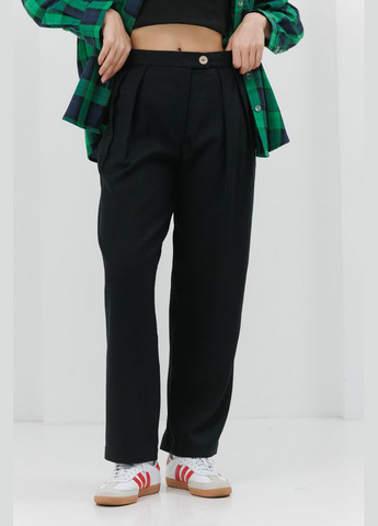 Женские льняные брюки-бананы серые Arjen (294907386)