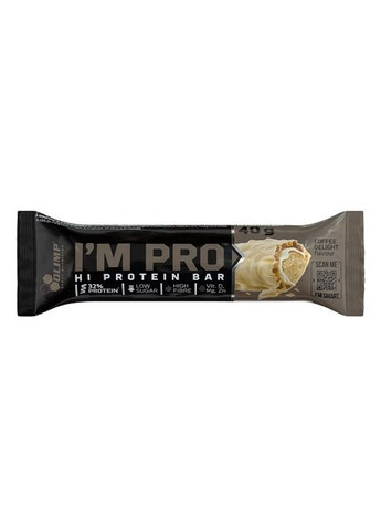 Olimp Nutrition I'M PRO Protein Bar 15 х 40 g Coffee Olimp Sport Nutrition (293941660)