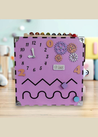 Розвиваюча іграшка Бізікуб TG200132 30х30х30см Рожевий Temple Group (369787414)