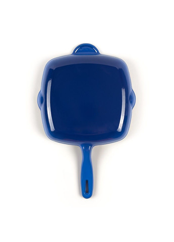 Сковорода гриль Чугунная 24 см Небесный Синий Oliver (373414814)