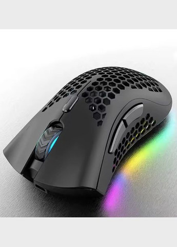 Бездротова миша BM600 Чорна 1600 dpi RGB з підсвічуванням Viper (341323618)