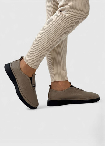 Sherlock Soon Туфли женские кожаные на полную стопу бежевый з натуральная кожа, турция — демисезон (366871569)