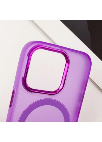 Чохол TPU+PC Lily з MagSafe для Apple iPhone 13 Pro (6.1\") Фіолетовий Epik (373255035)