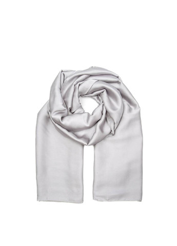 Палантин женский однотонный атлас серый КРИСТАЛ LuckyLOOK 723-504 (326487899)