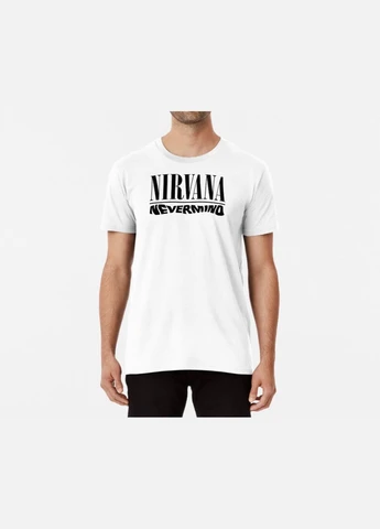 Біла чоловіча футболка з принтом nirvana nevermind Stedman
