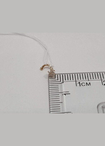 Золотые серьги с фианитом. 31114 FAVORITUM (289370007)