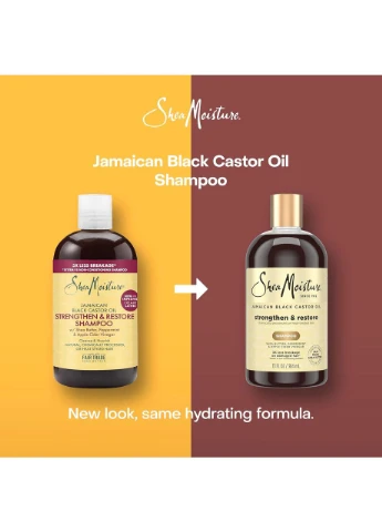 SheaMoisture Ямайська чорна рицинова олія зміцнювальна та відновлювальний шампунь 384 мл 13 рідк. унцій Shea Moisture (378167918)