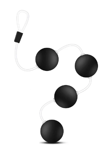 Анальные шарики Anal Adventures Pleasure Balls - Black Blush (297133462)