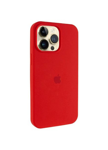 Чохол Silicone Case (AA) Logo with MagSafe для Apple iPhone 14 Pro (6.1") ( )(Red) Epik (369931529)