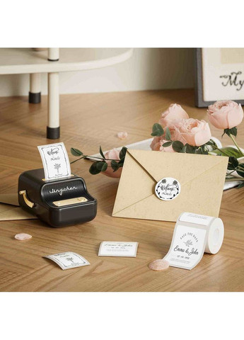 Термопринтер для друку наклейок Black (1AC19051601) NIIMBOT B21S (357474438)