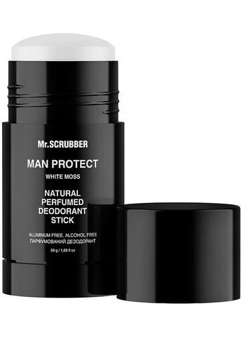Парфюмированный дезодорант "Белый мох" Man Protect White Moss Natural Perfumed Deodorant Stick 50g (1352552-31161156) Mr. Scrubber (368617482)