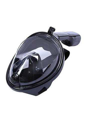 Маска для підводного плавання (сноркелінгу) з кріпленням для екшн камер - чорна (L-XL) код № XTGP280 Shoot (372477231)