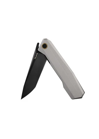 Складной нож туристический P166-AK, (9.2 см) 14C28N / Aluminum серый Ruike (392458473)