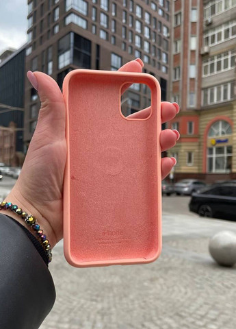 Чехол для iPhone 11 Pro Max оранжевый Grapefruit Silicone Case силикон кейс No Brand (289754192)