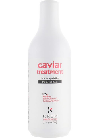 Маска защитная с протеинами, экстрактами икры и морских водорослей Caviar Treatment 1000ml (438575-91417) Krom (368648172)