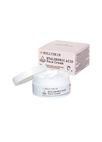 Зволожувальний крем для обличчя з гіалуроновою кислотою Hyaluronic Acid Face Cream 50мл Hollyskin (292323329)