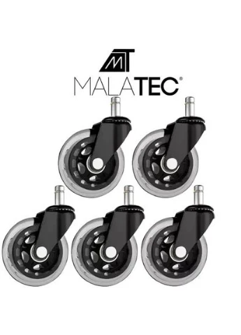 Бесшумные роликовые колеса для офисного кресла стула 20312 Malatec (393587179)