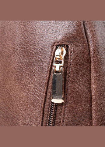 Модная женская сумка с одной лямкой через плечо из экокожи 22760 Коричневый Vintage (331907763)