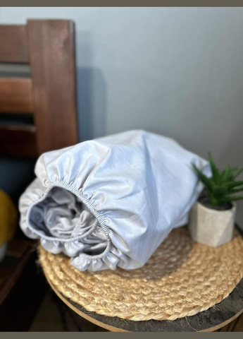 Простыня на резинке Односпальная 90х200х25 Голубой No Brand (342097642)