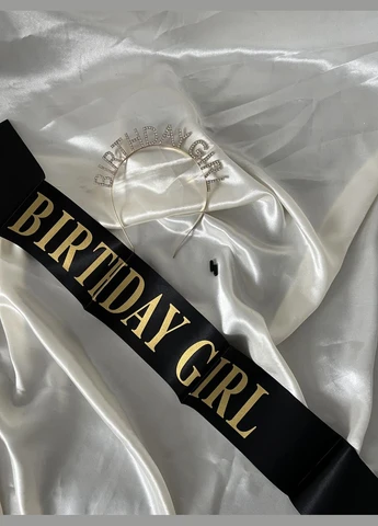 Набор на День рождения лента через плечо и обруч со стразами Birthday Girl Honey Fashion Accessories One Size (12-317) No Brand (324120078)
