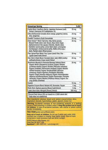 Мультивитамины для женщин Alive! Women's Multi-Vitamin 60 таблеток Nature's Way (357340298)